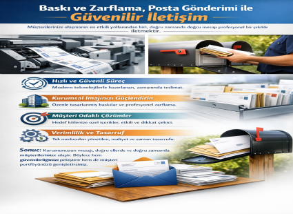 Baskı, Zarflama ve Posta Gönderimi !